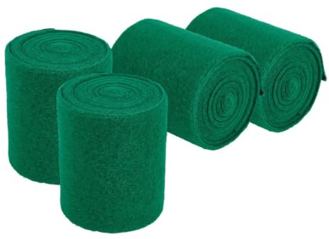OLYCRAFT 4 Pack Tree Protectors Non-Slip Felt 2m x 10cm with Hook Loop | Non-slip 3mm Thick Felt Wraps, Great for Ziplines Hammocks, Slackline Rope, Swings, Linkable for Big Trunks