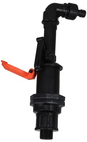 CIYODO Clé de Vanne à Raccord Rapide 3/4'' Dn20 en PP Anti-vol Tige, Coude et Connecteur pour Tuyau D'arrosage Jardin Usage Manuel