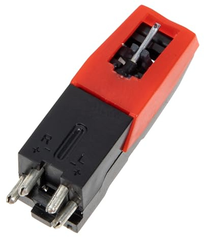 SUPVOX Stylus Needle for Record Player Replacement with Strong Tracking Ability, Made of Abs and Aluminum, Universal Turntable Cartridge for Vinyl Phonograph Use