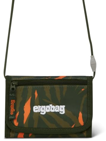 ergobag Brustbeutel | Für Kinder mit Kleingeldfach, Sichtfenster, Klettverschluss und Umhängeband, ideal für Ausflüge, Schule und unterwegs