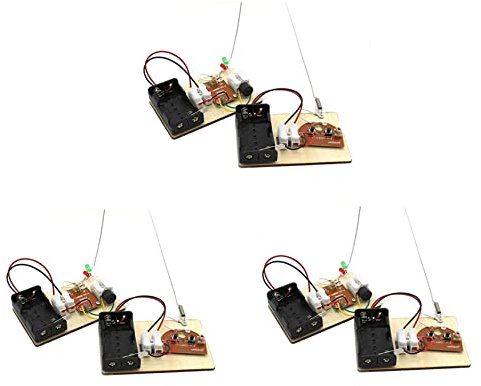 Stineng 3 juegos de , aprendizaje de código Morse, construcción de telégrafos, experimento con circuitos eléctricos, kit de electricidad (sin batería)