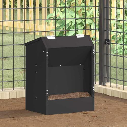 Mokuyary kaninfoder svart 33,5 x 25,5 x 45,5 cm
