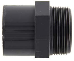 Steinbach Fitting, PVC Übergangsmuffennippel Klebemuffe x Außengewinde, grau, 1 x 1 x 1 cm, 062080