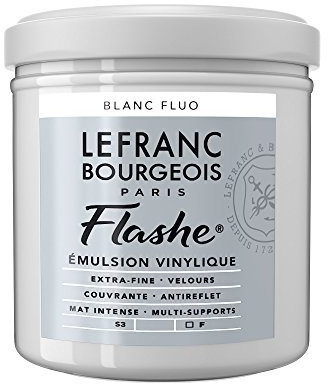 Lefranc Bourgeois Emulsion, Acrylic, Vinyl Paint, Fluorescent White, 1 stück (1er Pack)
