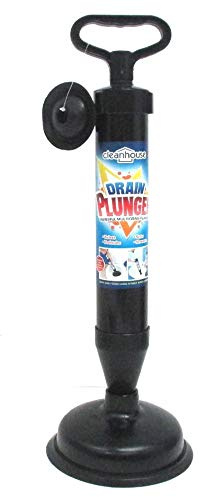 High Pressure Powerful Pump Multi-Drain Plunger Bathroom Kitchen Toilet Shower Sinks (Black)