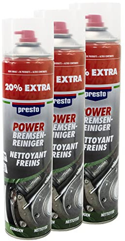 Bremsenreiniger Power Teilereiniger Spray Presto 307287 3 X 600 ml