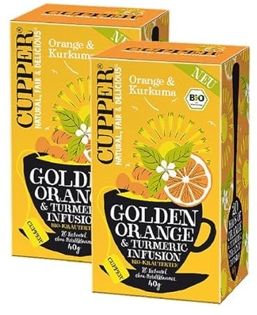 Cupper Bio Golden Orange & Turmeric Infusion | 2er Pack