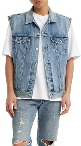 Levi's Gilet da uomo Relaxed Trucker Jeans, KENTUCKY BLUE VEST, L