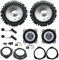 Kit 6 altoparlanti Alpine casse con adattatori per installazione compatibili con Fiat, Opel, Alfa Romeo