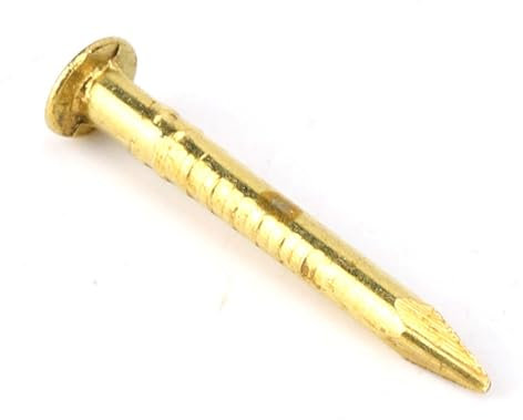 Chiodi in Ottone Testa Arrotondata Testa Tonda Chiodi in Ottone Brazen 100Pcs Chiodo a Testa Tonda Cerniera per Mobili in Ottone Accessori Hardware 10Mm 15Mm 18Mm 22Mm (15 mm di