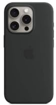Apple iPhone 15 Pro Max Silicone Case with MagSafe - Black ​​​​​​​