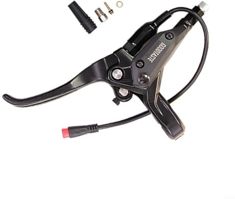 Sileduove Fahrradbremshebel, GT03 Power-Off-Öl, 2-poliger E-Bike-Bremshebel, wasserdicht, Elektro-Scooter-Bremslevel-Lenker-Ersatz-Set (links)