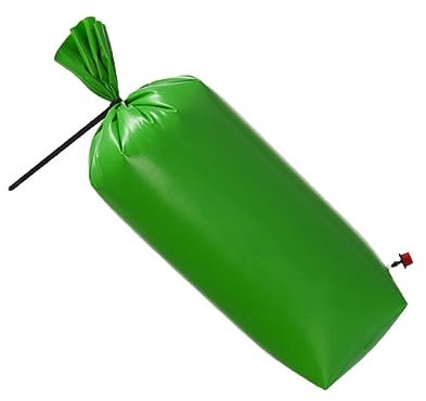 OFFSCH Tropfbewässerung Für Bäume Und Sträucher Langsam Freisetzender Bewässerungsbeutel Aus PVC Automatisches Tropfsystem Zum Gießen Von Gartenpflanzen Grün