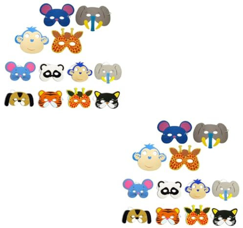 Abaodam 24 Stk Kostüm Maske Karnevalsmaske Party-gesichtsmaske Kleidung Kind Puzzle