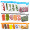 Cexovo Sacchetti Freezer Riutilizzabili,20 Pezzi Sacchetti per Alimenti in Silicone Sacchetti in Silicone Senza BPA Sandwich Riutilizzabili Sacchetti per Freezer per Frutta Verdura Carne