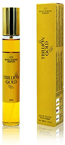 GECO Green ECOmmerce - Trilion Gold Eau de Toilette 33 ml – Profumo Uomo audace e lussuoso con note gourmand e speziate, perfetto per chi ama affermare il proprio stile