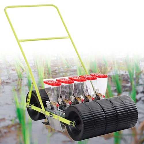 Hand Push Seeder Tool for Garden Planting Adjustable Spacing High Reliability for Sowing Corn Leeks Spinach Carrots
