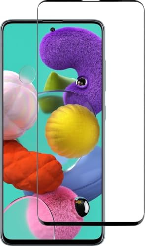 BTH - Panzerglas für Samsung Galaxy A51 - Schutzfolie - Full Cover - Gehärtetes Glas 9H Displayschutzfolie - Case Friendly