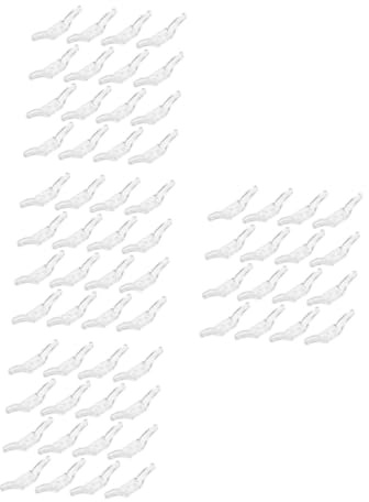 ABOOFAN 64 Piezas Ganchos De Cuerda De La Cortina De La Ventana Envoltura De Cable Ciego Gancho para Cordón De Persianas Tacos De Cuerda De Seguridad Abdominales Transparente