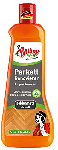 Poliboy - Parkett Renovierer Seidenmatt - für strapazierte Holz- und Korkböden - Bodenreinigung - Einzeln - 500ml - Made in Germany