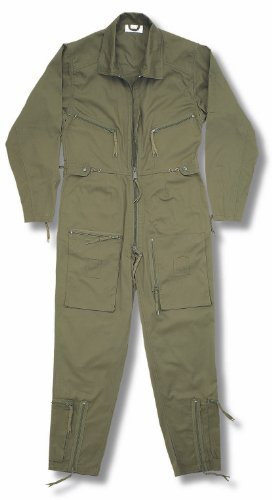 Armyandoutdoors Continental Flight Suit/Boiler Suit (40, Olive)