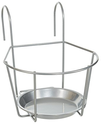 Dehner Blumentopfhalter Banbury, ca. 21 x 24 x 22 cm, Metall, silber