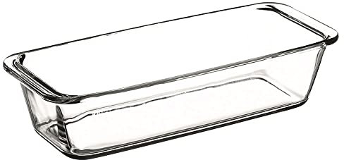 AMBITION Kastenform aus Glas 31 cm Königskuchenform mit Griffen Ofen Mikrowelle & Spülmaschine