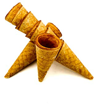 Cucuruchos de helado Cuernecito chiquito con borde 60xØ27mm (594 piezas)