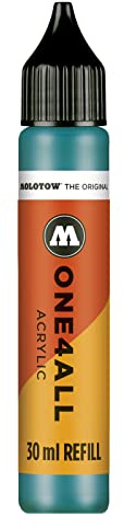 Molotow ONE4ALL Refill Acryl, Farbe 206 lagunenblau 30 ml, Nachfülltinte für Permanentmarker