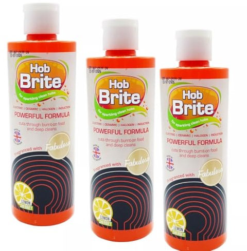Hob Brite Original Ceramic, Electric, Halogen and Induction Hob Cream Cleaner (300ml, Pack of 3)