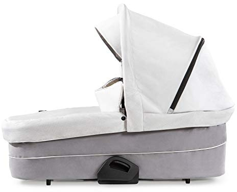 hauck Saturn/Mars Capazo para Cochecito Saturn R y Mars, para Recién Nacidos hasta 9 kg, Colchón Extra Suave, Capota Grande, Fácil Fijación al Chásis, Plegado Compacto, Ligero, Beige/Gris
