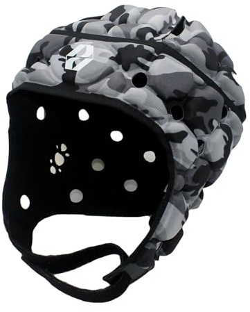 Body Armour Ventilator Head Guard (Camo Black, Large Boys)
