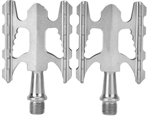 VGEBY1 1 para Mountainbike Pedale Leichte Rennrad Fahrrad Pedale Aluminiumlegierung Fahrrad Pedal für BMX/ Bike(Silber)