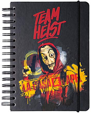 Erik Bullet Journal Notizbuch HAUS DES GELDES - Hard Cover Notizblock A5 Ringbuch NotizbuchOffizielles Netflix - Merchandising