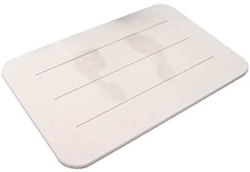 Trendcool Tapis de Douche. Tapis de Douche Antiderapant Séchage Ultra Rapide 10seconds. Tapis de Salle de Bain 60x40cm. (Beige)