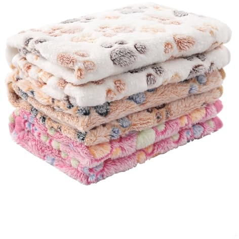 MIWOPET 3 Pack Cat and Dog Blanket Soft & Warm Fleece Flannel Sleep Mat, Great Pet Throw for Puppy, Kitten,Cats,Small Dogs (Small 23 x 15)