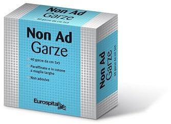 Eurospital Non Ad Garze Grasse Anti-Aderenti 5 x 5 cm 40 Pezzi