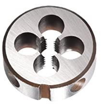 PATIKIL M5 x 0.8 Rotondo Filettatura Matrice, 1pz Metrica Matrice Sinistra Mano Lega Acciaio