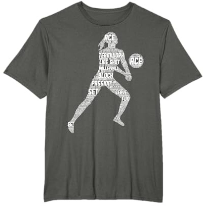 Volleyball Mädchen Volleyballerin Mädchen Frauen Damen T-Shirt