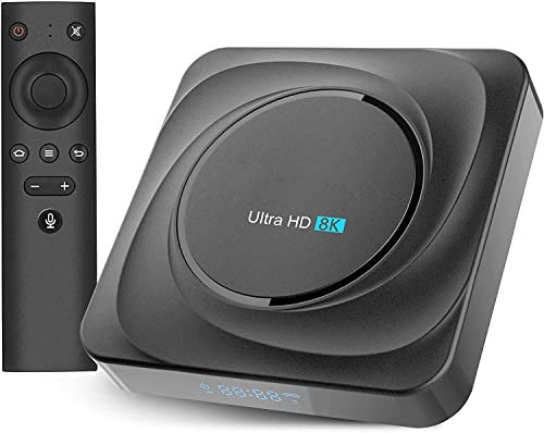 Android 11.0 TV Box, RK3566 Quad-Core, 4GB RAM 32GB ROM Riproduttore Multimediale con Salida HD 8K, V4.2 Bluetooth 2.4GHz USB, 2.4 / 5G WiFi de Doble Banda