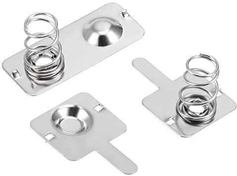 QUARKZMAN 20 Paires AA Batterie Plaque 11.28mmx11.5mm et 20 Paires AAA Batterie Plaque 21mmx9mm Positif à Négatif Ressort Contact Plaque