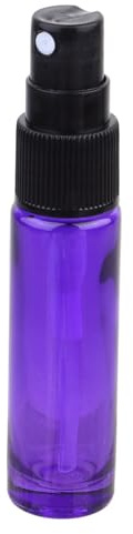 minkissy Botellas de Spray de Perfume de Vidrio Púrpura Recargables y Reutilizables 20 de 10ml Ideales para Aceites Esenciales y Colognes en Viajes al Aire Libre