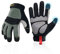KAYGO Mechanische Arbeitshandschuhe für Herren, 3 Paar Abriebfeste Robuste Mechanikerhandschuhe mit Touchscreen Kunstleder Handflächenschutz, für DIY Baustelle Gartenarbeit (Schwarz, L, Gr 9)