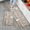 LY4U Set Tappetini da Cucina Antiscivolo Lavabile, 2 Pezzi Tappetini da Cucina Runner Set, 50x80 + 50x150 CM Tappetino da Terra per la Decorazione Domestica Ufficio Standing Desk