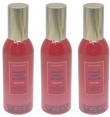 Bath & Body Works Japanese Cherry Blossom Concentrated Room Spray 1.5oz each - Pack of 3