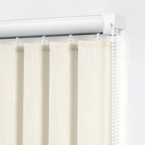 XINGWANGG Vertikaljalousie Schiebepaneele Lamellenvorhang Raumverdunkelnd Lamellen Jalousie Fenster Rollo Sonnenschutzrollo für Wohnzimmer Büro,Anpassbare Farben,Breite x Höhe (170cm x 270cm)