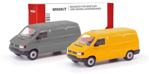 herpa MiniKit T4 Kasten, grau/ginstergelb Nr. 012386-004 1:87