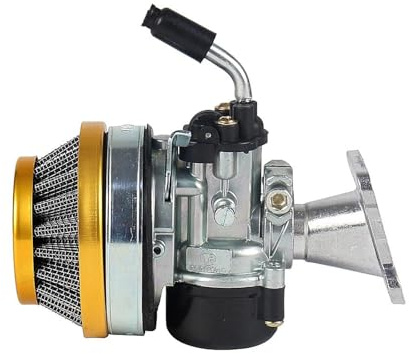 Vergaser Motorrad 37 49 50 80 Cc 2 Takt Wassergekühlter Vergaser Mit Ansaugrohr Luftfilter Für Mini Moto Dirt Pocket Bike ATV Tuningvergaser(Gold)