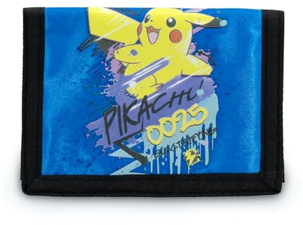 L'ERBAVOGLIO - PORTAFOGLIO BAMBINO-RAGAZZO CON TASCA PORTAMONETE PER POKÉMON FAN - PRODOTTO UFFICIALE