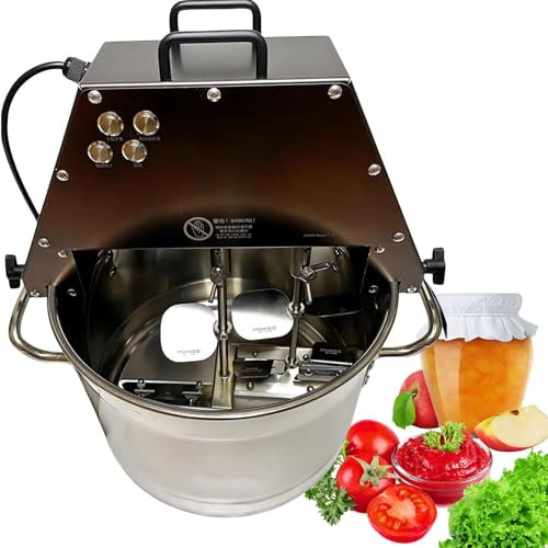 Tomato Sauce Maker Machine, Pure Copper Motor Food Mill with Two Opposite Direction Paddles, for Tomato Strawberry Blueberry Sauce,110V